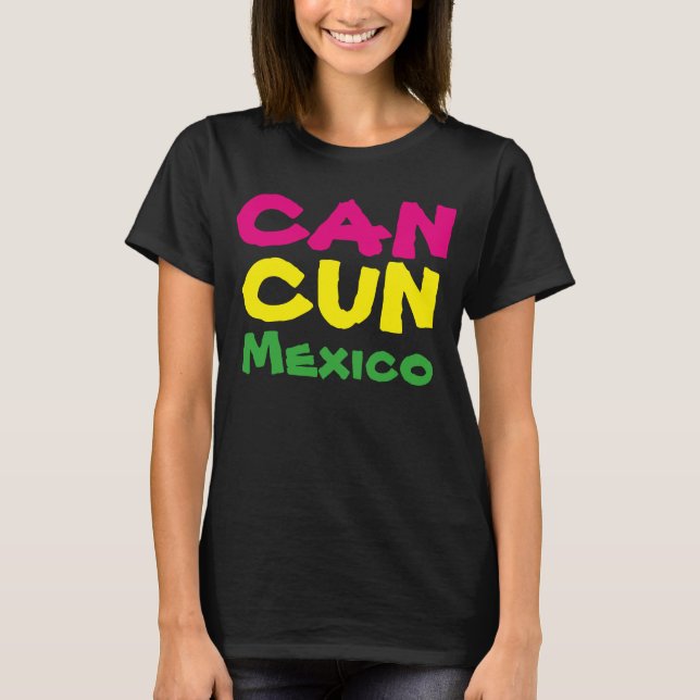 80'S Women's Cancun Mexico Vacation Travel T shirt (Front)