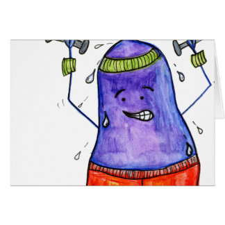80'S Workout Eggplant Blank
