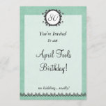 80th April Fools Birthday : Invitation<br><div class="desc">Created by LuckyGirl Graphics Copyright 2011. All text can be modified and in many cases the accent colour or background colours can be changed. Need a custom design? Have another colour in mind or want something customised specially for you? Contact me at luckygirlgraphics@gmail.com. I will respond within 24 Hours, unless...</div>