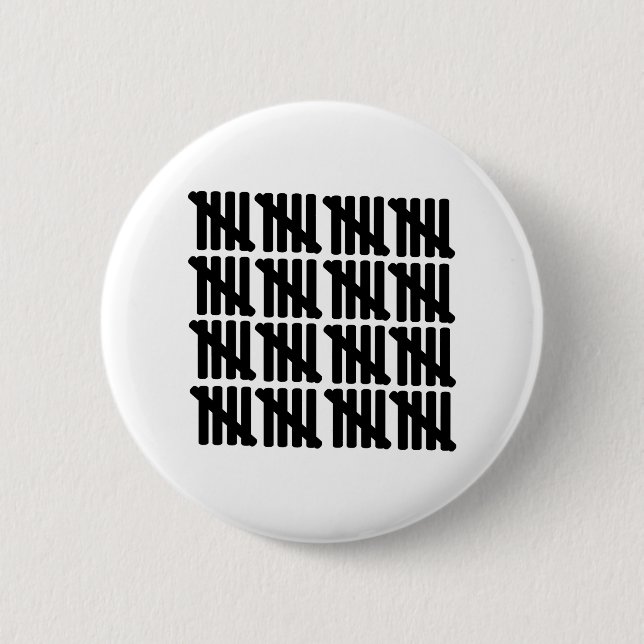 80th birthday 6 cm round badge (Front)