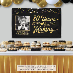 80th Birthday 80 YEARS IN THE MAKING Lights Banner