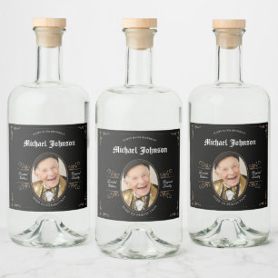 80th Birthday Aged to Perfection Vintage Classic Liquor Bottle Label