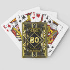 80th Birthday Art Deco Gold Black Great Gatsby
