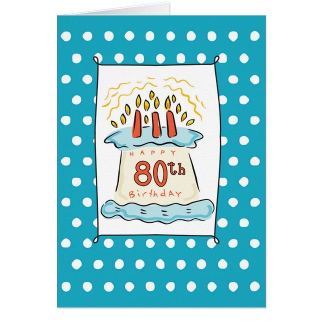 80th Birthday Cake (Front)
