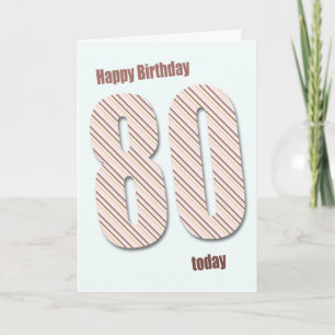 80th birthday card