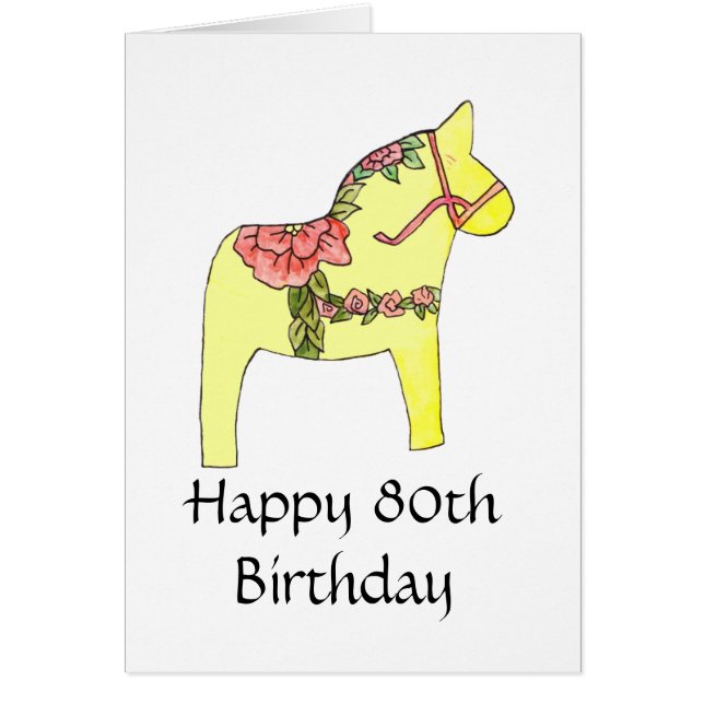 80th Birthday Card (Front)