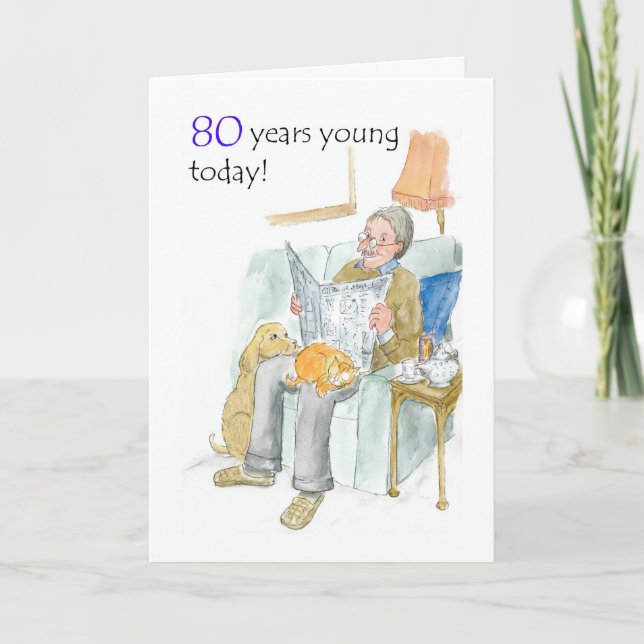 80th Birthday Card (Front)