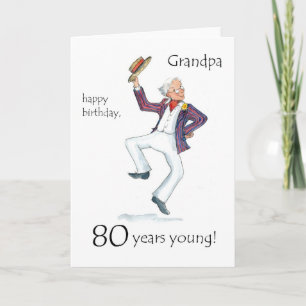 80th Birthday Card for a Grandfather