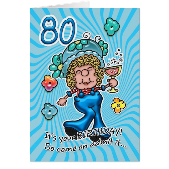Funny 80th Cards & Invitations | Zazzle.co.uk