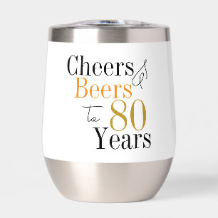 80th Birthday Cheers and Beers Party
