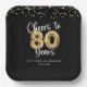 80th Birthday Cheers to 80 Years Black Gold