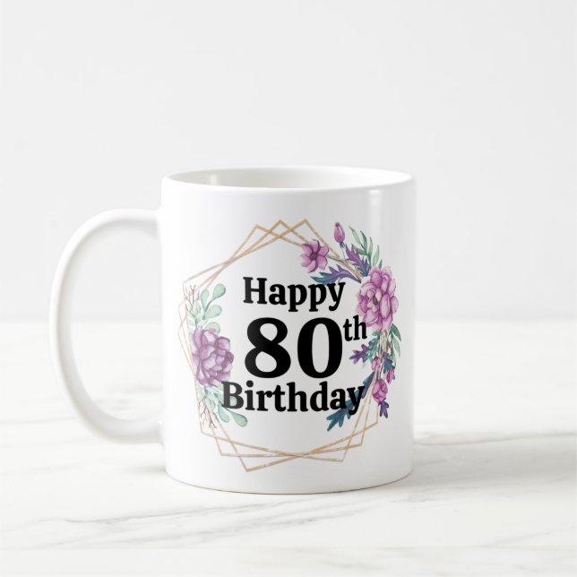 80th Birthday  Coffee Mug (Left)