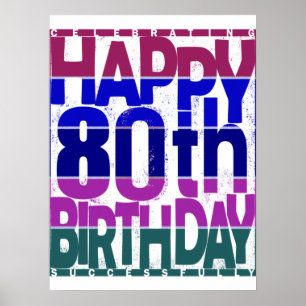 80th birthday_color  poster
