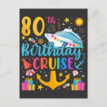 80th Birthday Cruise B-Day Party Postcard<br><div class="desc">80th Birthday Cruise B-Day Party Funny design Gift Classic Standard Postcard Classic Collection.</div>