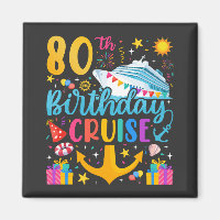 80th Birthday Cruise B-Day Party Square