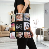 80th birthday custom photo collage woman black