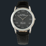 80th Birthday Eighty Black Vintage Funny Watch<br><div class="desc">80 years of being awesome. Est. 1943. 80th Birthday,  eighty,  80 years old,  black and white,  funny watch.</div>