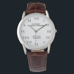 80th Birthday Eighty Black Vintage Funny  Watch<br><div class="desc">80 years of being awesome. Est. 1943. 80th Birthday,  eighty,  80 years old,  black and white,  funny watch.</div>