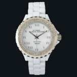 80th Birthday Eighty Vintage Funny  Watch<br><div class="desc">80 years of being awesome. Est. 1943. 80th Birthday,  eighty,  80 years old,  black and white,  funny watch for her.</div>