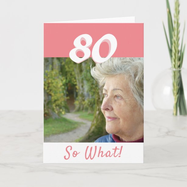 Funny 80th Cards | Zazzle UK