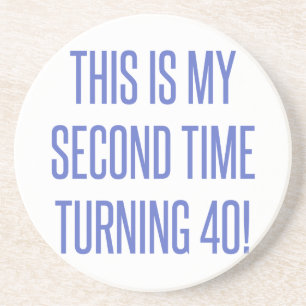 80th Birthday Gag Gift Coaster