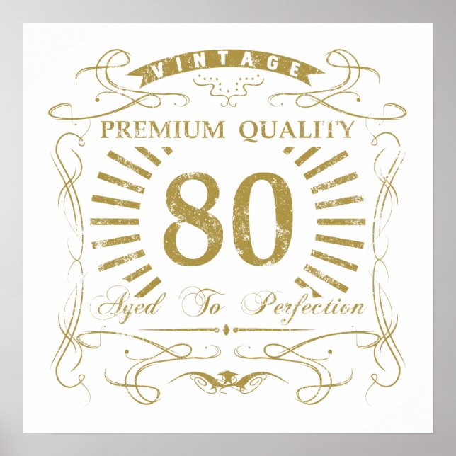 80th Birthday Gag Gift Poster (Front)