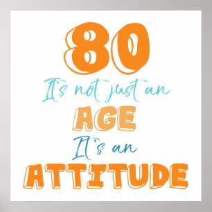 80th Birthday Gag Gift Poster