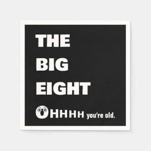 80th Birthday Getting Old Humour Napkin