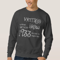 80th Birthday Gift 1933 Vintage Brew Name For Him