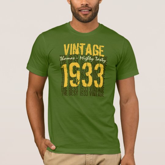 80th Birthday Gift Best 1933 Vintage T-Shirt