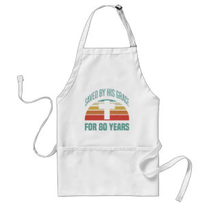 80th Birthday Gift For Christians Standard Apron