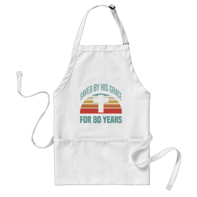 80th Birthday Gift For Christians Standard Apron (Front)