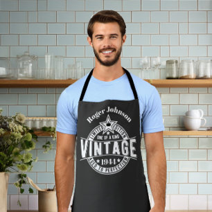 80th Birthday Gift Vintage Aged to perfection Apron