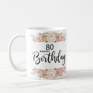 80th Birthday Gifts For Women Coffee Mug