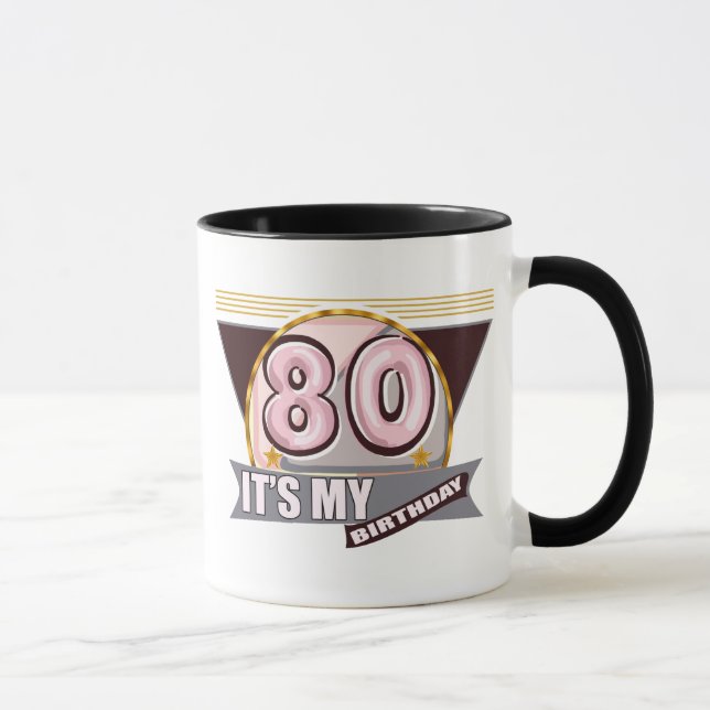 80th Birthday Gifts Mug (Right)