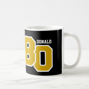 80th Birthday GOLD and Black V008A Coffee Mug