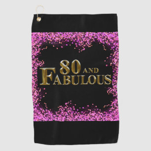 80th Birthday  Golf Towel