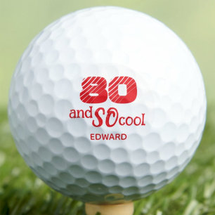 80th Birthday Granddad Gift SO Cool Custom Golf Balls