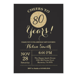 Surprise 80th Birthday Party Invitations Announcements Zazzle Co Uk