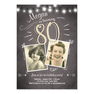 Vintage 80Th Birthday Invitations 10