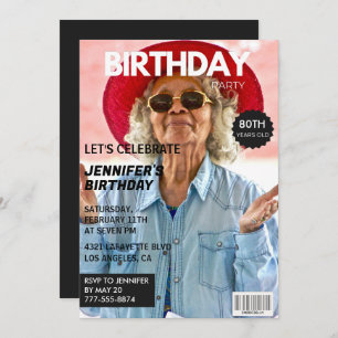 80th birthday invitations for her Magazine Cover