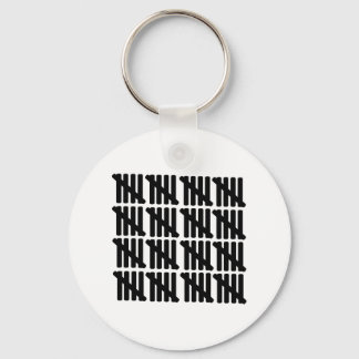 80th birthday key ring