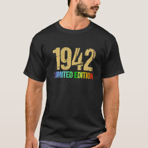 80th Birthday Ladies Mens 80 Years 1942 18 T-Shirt