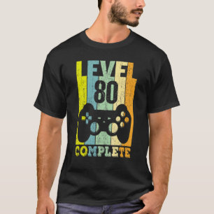 80th Birthday Ladies Mens Level 80 Years 1942  1 T-Shirt