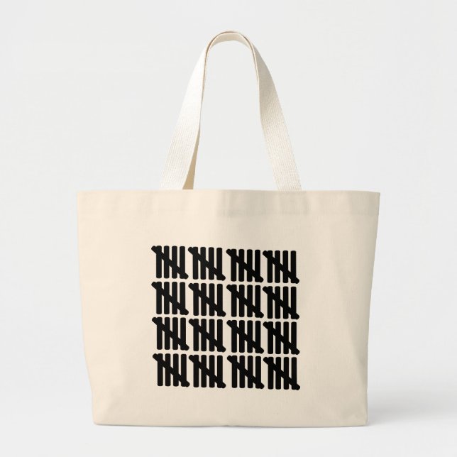 80th birthday large tote bag (Front)