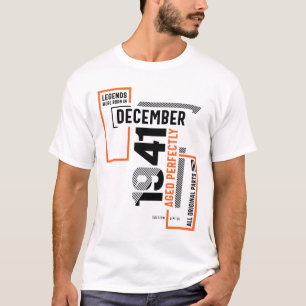 80th Birthday Legends Were Born In December 1941 T-Shirt