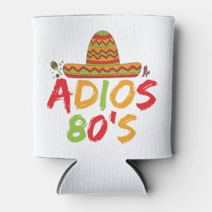 80th Birthday Mexican Party Cinco de Mayo Fiesta Can Cooler