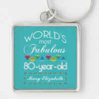 80th Birthday Most Fabulous Colourful Gem