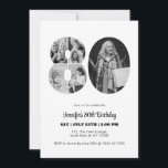 80th Birthday Number 80 Photo Collage Black White Invitation<br><div class="desc">Mark eighty years of wonderful memories and adventures with this captivating 80th Birthday Number Photo Collage. This customisable template is the perfect blend of creativity and sentiment, allowing you to create a truly memorable gift for your loved one's special day. Capture the essence of incredible years in a single masterpiece...</div>