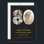 80th Birthday Number 80 Photo Collage Modern Black Invitation<br><div class="desc">Mark eighty years of wonderful memories and adventures with this captivating 80th Birthday Number Photo Collage. This customisable template is the perfect blend of creativity and sentiment, allowing you to create a truly memorable gift for your loved one's special day. Capture the essence of incredible years in a single masterpiece...</div>